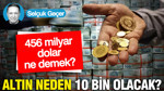 456 milyar dolar ne demek? Altın neden 10 bin olacak?