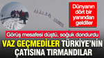 Görüş mesafesi düştü, soğuk dondurdu: Ağrı Dağı’nda eksi 10 derecede zirve dehşeti