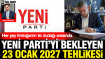 Yeni Parti'yi bekleyen 23 Ocak 2027 tehlikesi: Her şey Erdoğan'ın iki dudağı arasında