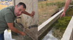 Bolu Gerede'de duyarlı vatandaş yayla çeşmesini hayvanlar için temizledi