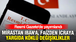 Resmi Gazete'de yayımlandı: Mirastan IBAN'a, faizden icraya yargıda köklü değişiklikler