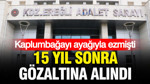 Kaplumbağayı ayağıyla ezmişti: 15 yıl sonra gözaltına alındı