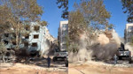 Bursa’da 6 katlı apartmanın yıkımı sırasında korkutan çökme