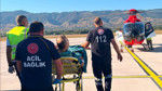 Tokat’ta yaralanan sağlık personeli ambulans helikopterle sevk edildi