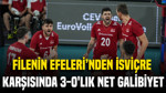 Filenin Efeleri'nden İsviçre karşısında 3-0'lık net galibiyet