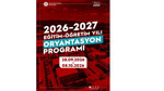 BŞEÜ’de yeni öğrenciler için oryantasyon programı düzenlenecek