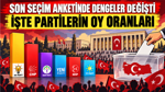 Son ankette dengeler değişti: Yeni Parti MHP’yi geçti