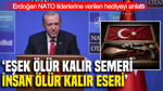 Erdoğan NATO liderlerine verilen hediyeyi anlattı: Eşek ölür kalır semeri, insan ölür kalır eseri