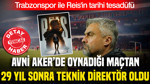 Avni Aker'de oynadığı maçtan 29 yıl sonra Trabzonspor'un teknik direktörü oldu