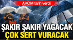 AKOM tarih verdi: Gök gürültülü sağanak yağış geliyor