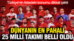 Dünyanın en pahalı 25 milli takımı belli oldu: Türkiye'nin listedeki konumu dikkat çekti