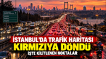 İstanbul’da trafik haritası kırmızıya döndü: İşte kilitlenen noktalar