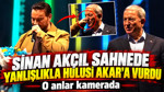 Sinan Akçıl sahnede yanlışlıkla Hulusi Akar'a vurdu: O anlar kamerada