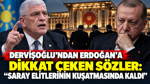 Dervişoğlu’ndan Erdoğan’a dikkat çeken sözler: “Saray elitlerinin kuşatmasında kaldı”