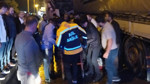 İki tır kafa kafaya çarpıştı: 2 kişi yaralandı