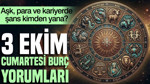 3 Ekim Cumartesi günlük burç yorumları: Aşk, para ve kariyerde şans kimden yana?