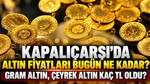 Kapalıçarşı'da altın fiyatları bugün ne kadar? Gram altın, çeyrek altın kaç TL oldu? (3 Ekim 2026)