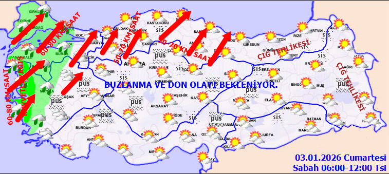 İstanbul dahil 24 kenti fırtına vuracak: Meteoroloji sarı kodla uyardı - Resim : 1