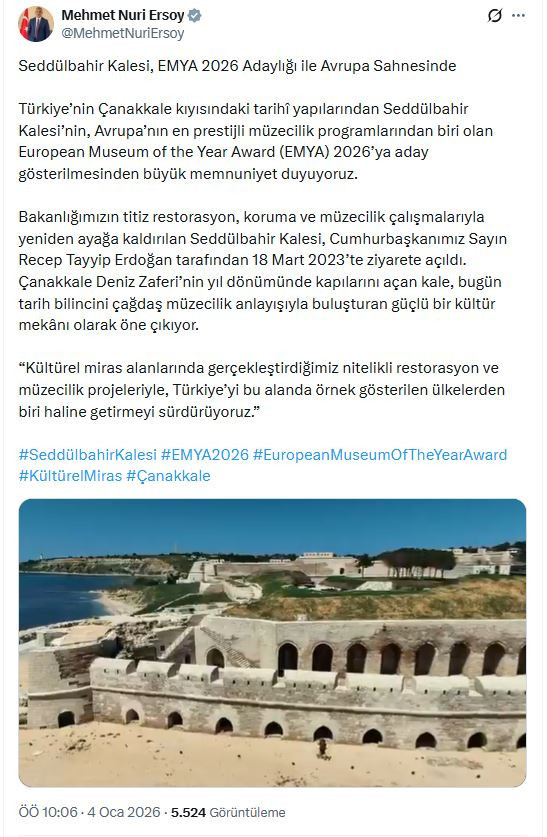 Seddülbahir Kalesi Avrupa'nın en iyi müzesi için aday - Resim : 2