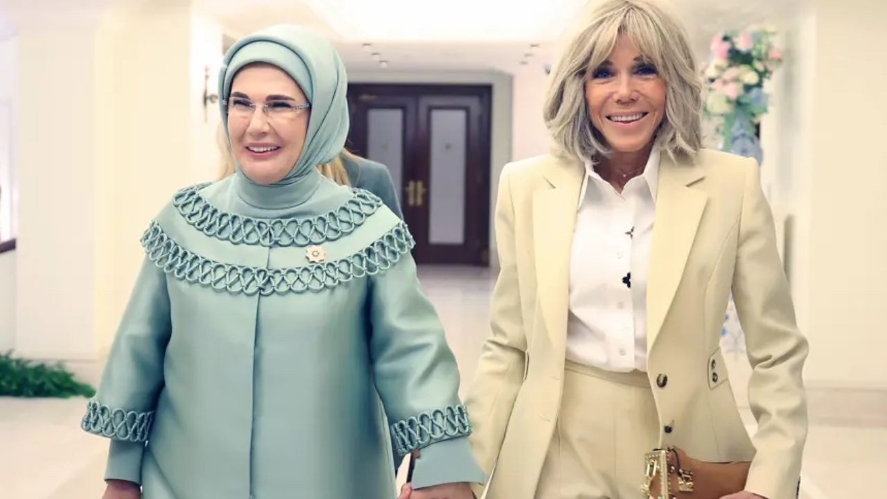 Emine Erdoğan lider eşlerini Çankaya Köşkü'nde misafir etti - Resim : 6