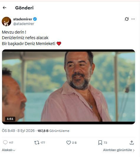 Ata Demirer'in bakanlık reklamına "Deniz Göktaş" tepkisi - Resim : 1
