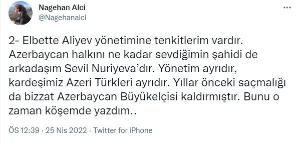 Nagehan Alçı Azerbaycan'da istenmeyen kişi ilan edilmiş. Ermenistan üzerinden Karabağ'a gitmişti. Kendi kendini yalanladı - Resim : 2