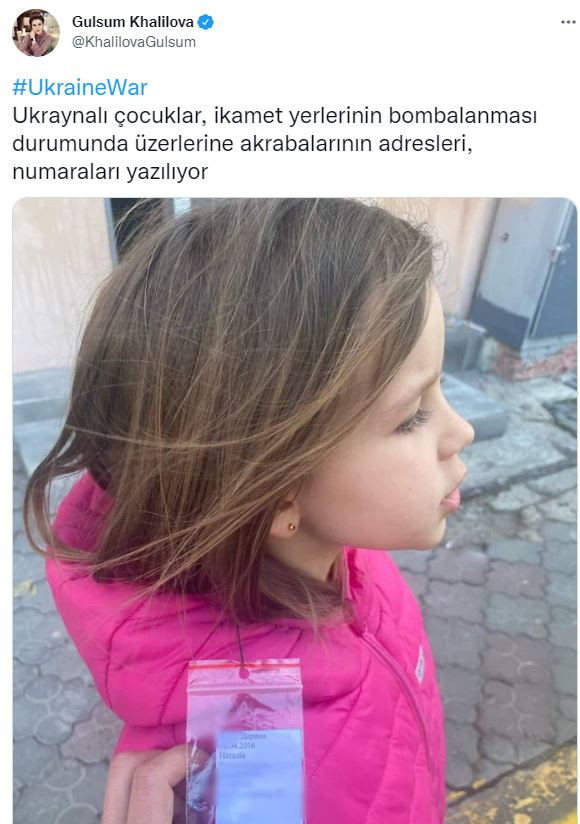 Ukraynalı ailelerin çocuklarının montlarına yazdıkları not yürekleri dağladı - Resim : 1