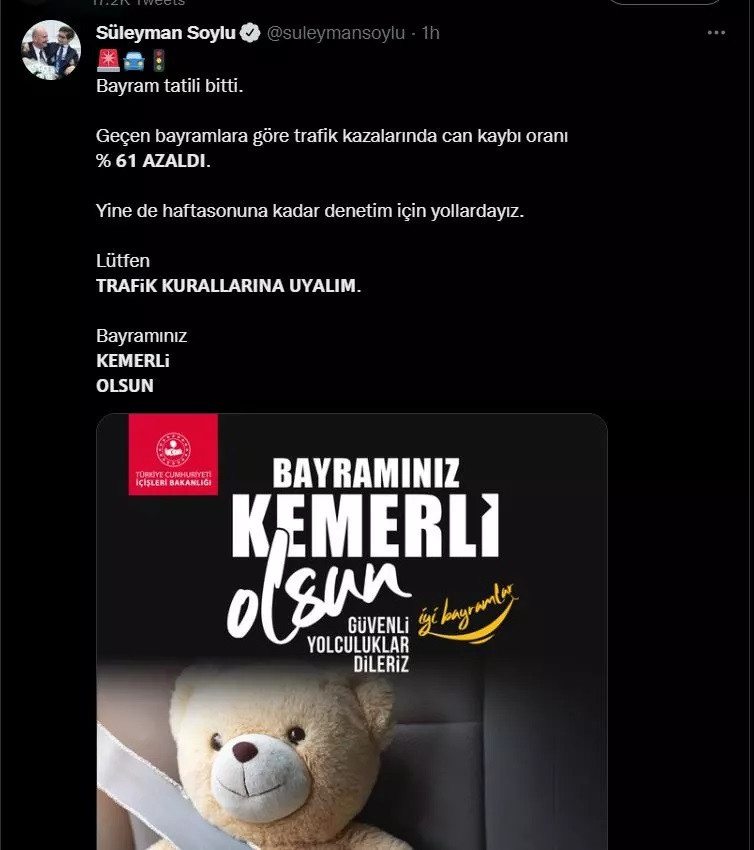 Süleyman Soylu bir tweet attı. Vatandaş bakın ne yanıt verdi - Resim : 1