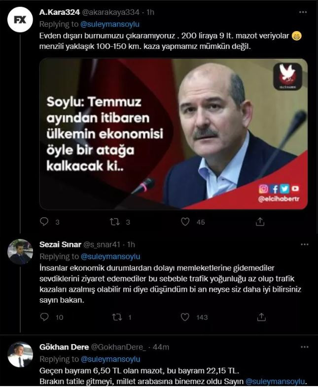 Süleyman Soylu bir tweet attı. Vatandaş bakın ne yanıt verdi - Resim : 3