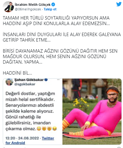 Melih G&ouml;k&ccedil;ek Şahan G&ouml;kbakar&rsquo;ı hedef g&ouml;sterdi: Birisi dayanamaz ağzını g&ouml;z&uuml;n&uuml; dağıtır - Resim : 1