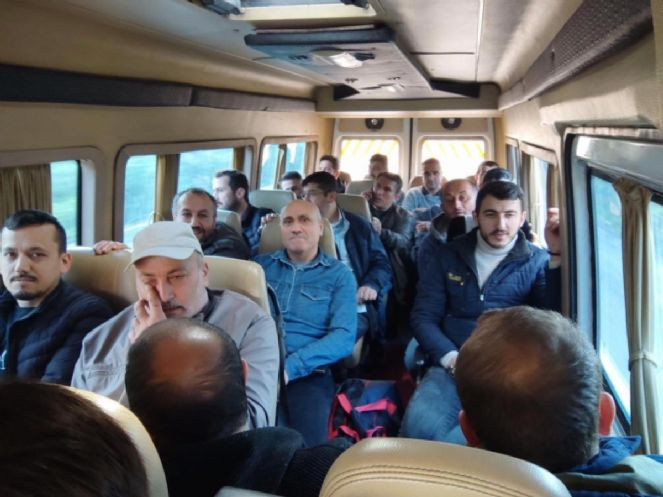 Bartın&rsquo;daki madende &ccedil;alışan iş&ccedil;ilerin son fotoğrafı ortaya &ccedil;ıktı - Resim : 1