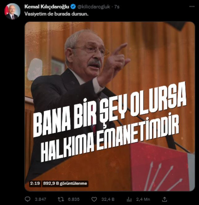SADAT olayından sonra Kılıçdaroğlu acilen vasiyetini açıkladı - Resim : 1