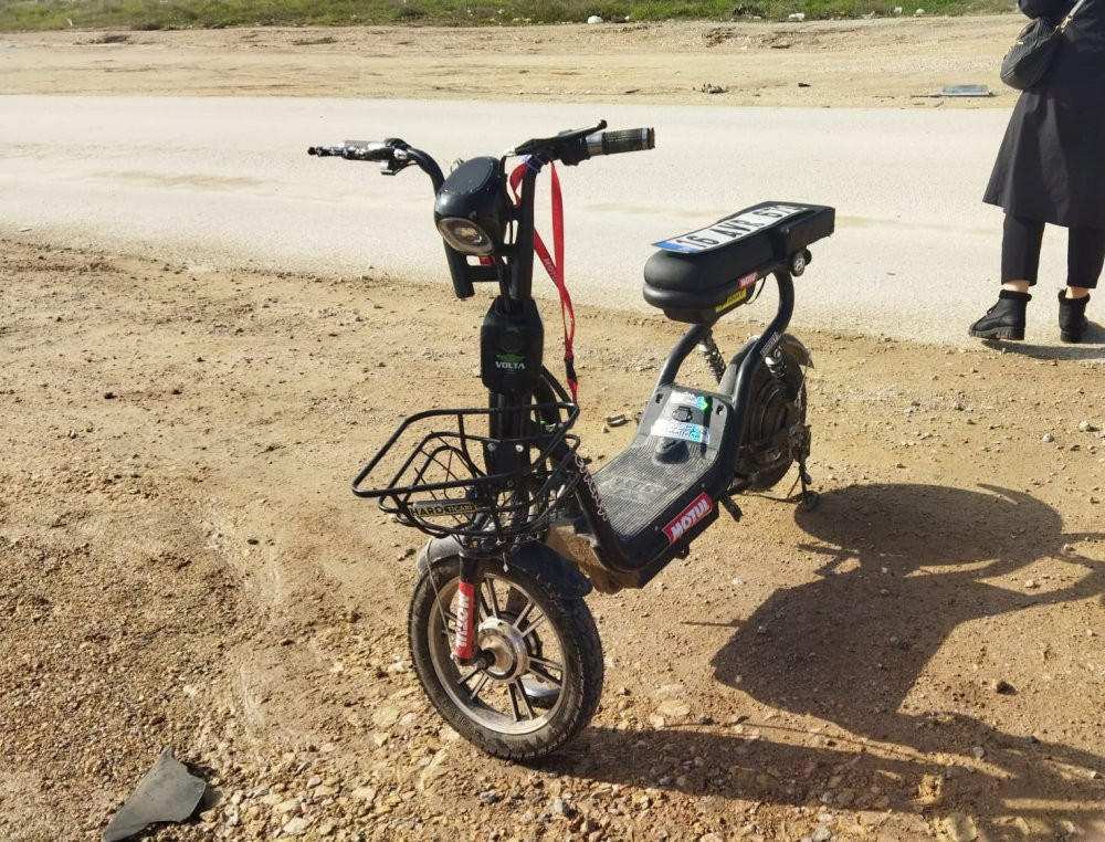 İnegöl'de elektrikli bisiklet kazası: 12 yaşındaki çocuk yaralandı