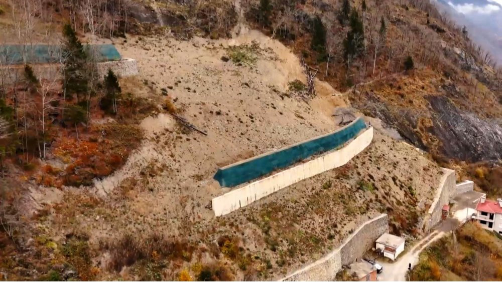 Trabzon’da kaya düşmesi kabusu sona erdi